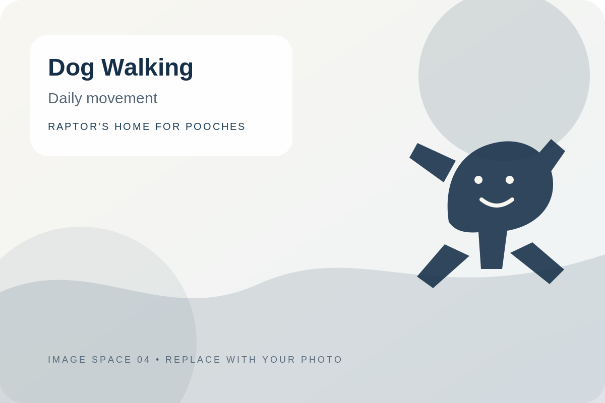 Dog walking image space